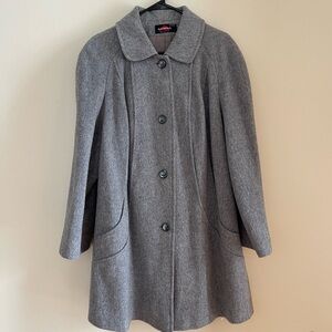 Elegant Alorna Gray Women's Trench Coat